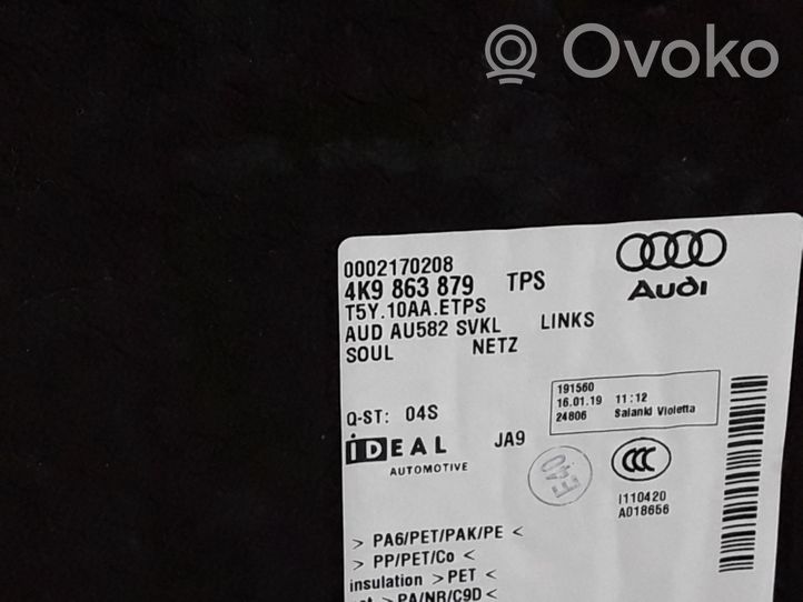 Audi A6 S6 C8 4K Tavaratilan sivuverhoilu 4K9863879