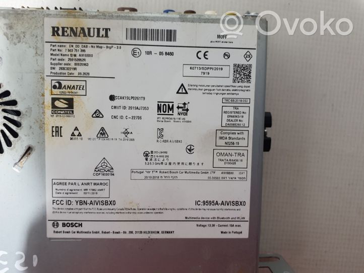 Renault Zoe Unité principale radio / CD / DVD / GPS 259153952R