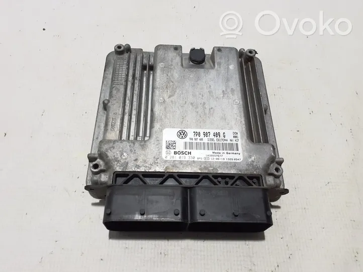 Volkswagen Touareg II Calculateur moteur ECU 7P0907409G