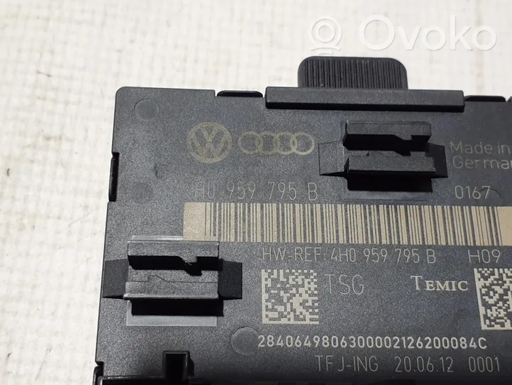 Volkswagen Touareg II Durų elektronikos valdymo blokas 4H0959795B