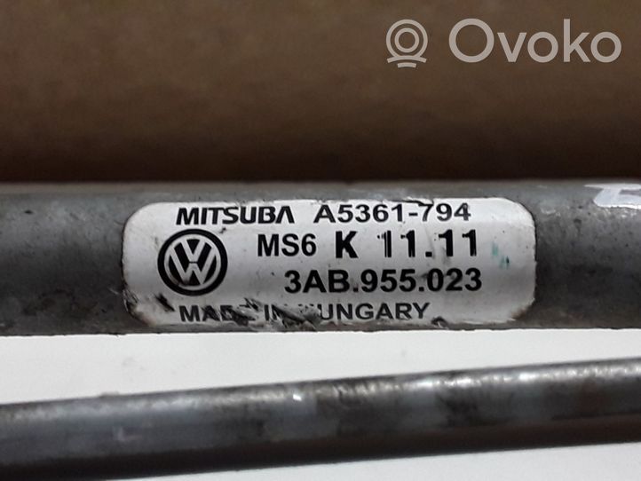 Volkswagen PASSAT B7 Tringlerie et moteur d'essuie-glace avant 3AB955023