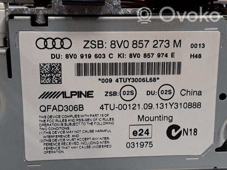 Audi A3 S3 8V Bildschirm / Display / Anzeige 8V0857273M