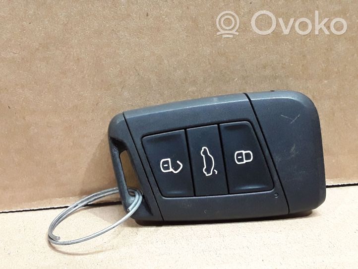 Volkswagen PASSAT B8 Užvedimo raktas (raktelis)/ kortelė 3G0959752K