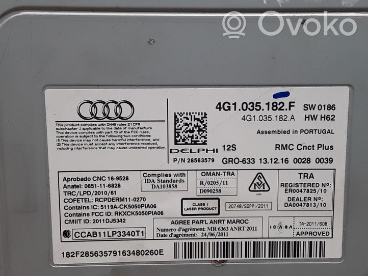 Audi A6 S6 C7 4G Panel / Radioodtwarzacz CD/DVD/GPS 4G1035182F