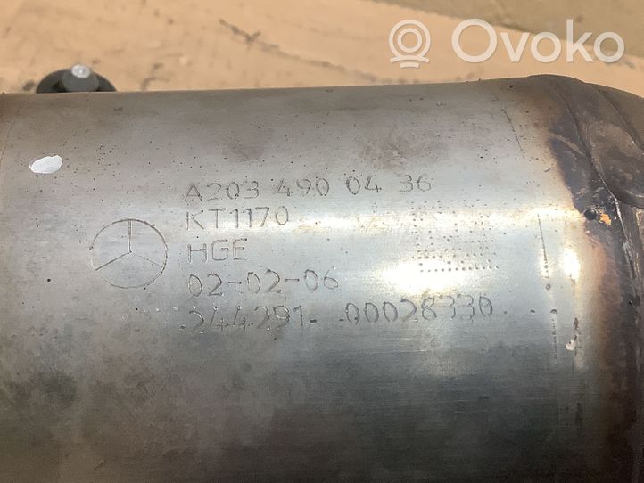 Mercedes-Benz E W211 Filtr cząstek stałych Katalizator / FAP / DPF A2034900436