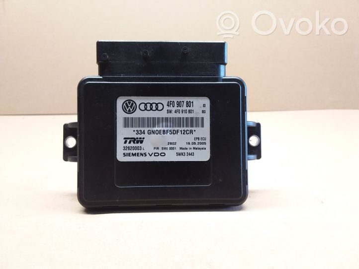 Audi A6 S6 C6 4F Moduł / Sterownik hamulca ręcznego 4F0907801