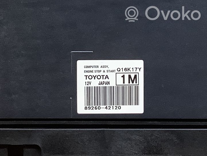 Toyota RAV 4 (XA40) Käynnistys/pysäytys-ohjausmoduuli 8926042120