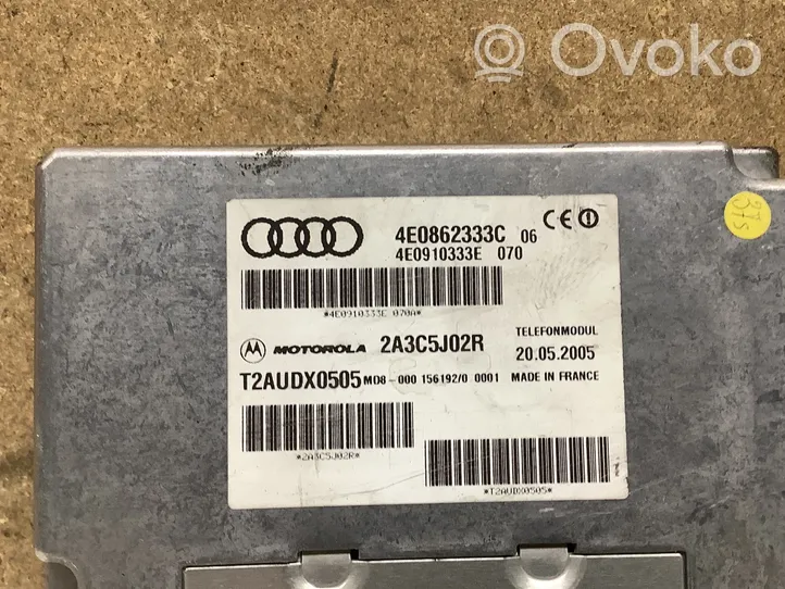 Audi A6 S6 C6 4F Unidad de control/módulo del teléfono 4E0862333C