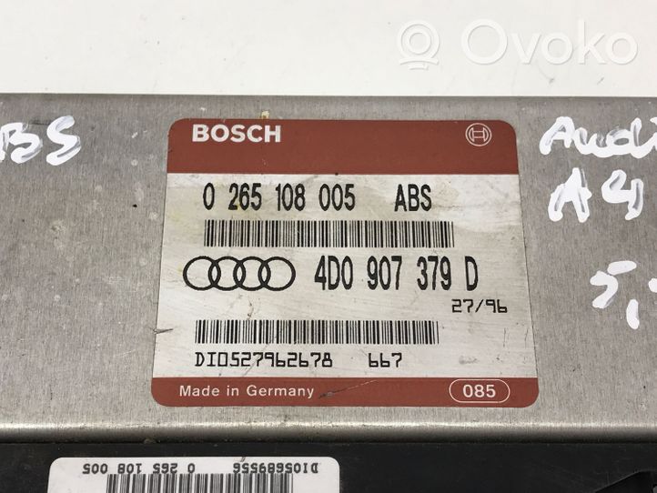 Audi A4 S4 B5 8D ABS valdymo blokas 0265108005