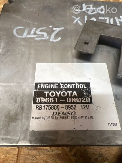 Toyota Hilux (AN10, AN20, AN30) Engine control unit/module 896610KD20