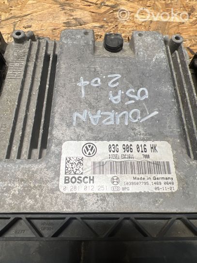 Volkswagen Touran I Sterownik / Moduł ECU 03G906016HK