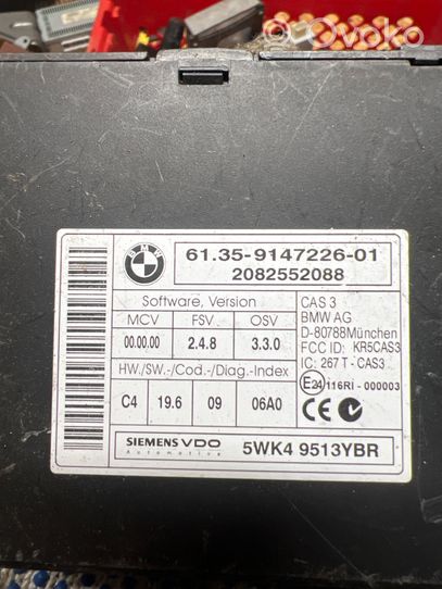 BMW 3 E90 E91 Kit calculateur ECU et verrouillage 9147226