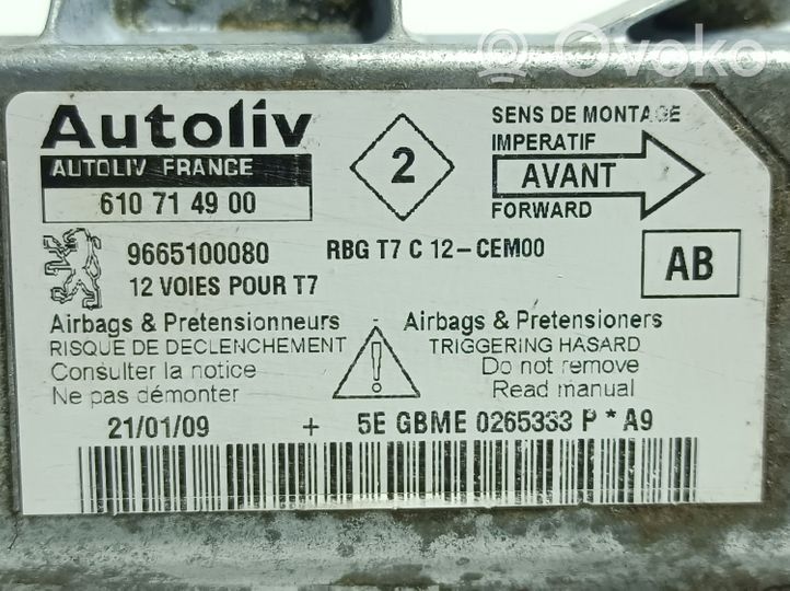 Peugeot 308 SW  Centralina/modulo airbag 