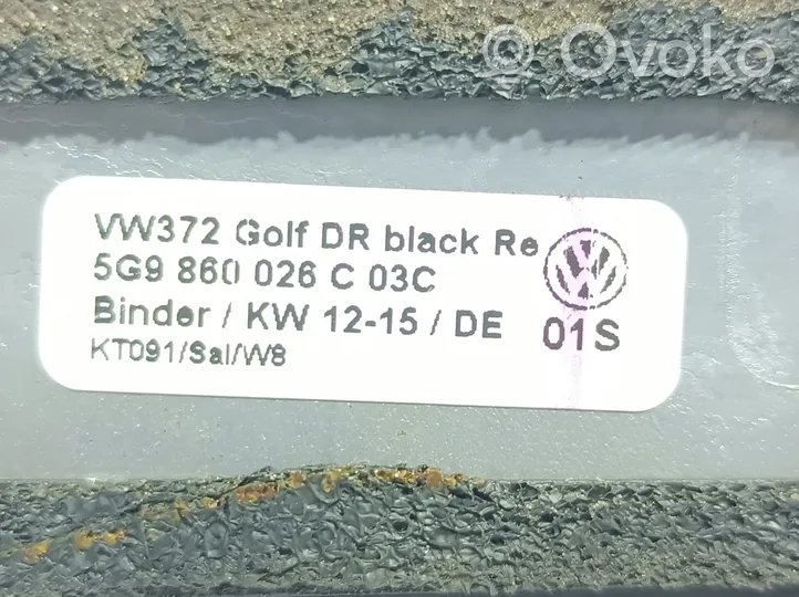 Volkswagen Golf VII Rankenėlė galinė 
