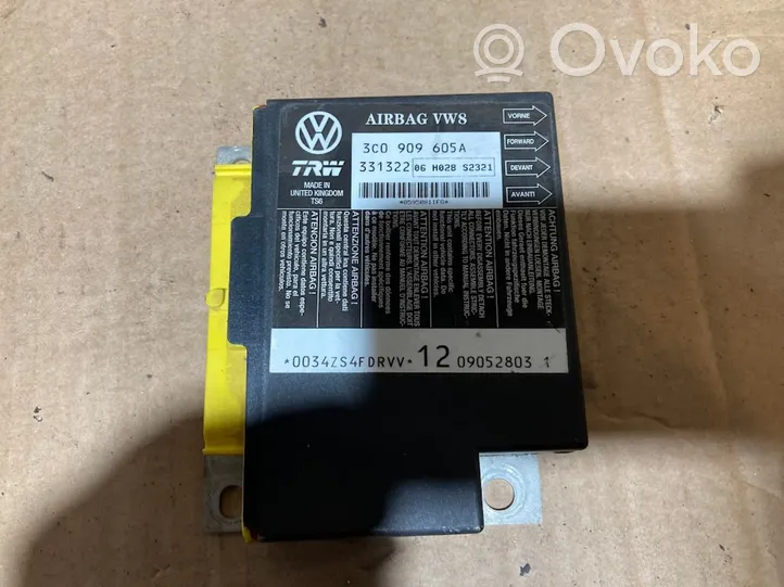 Volkswagen PASSAT B6 Module de contrôle airbag 3C0909605A