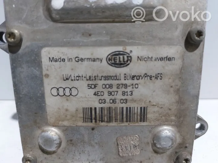 Audi A6 S6 C6 4F Xenon valdymo blokas 4E0907813