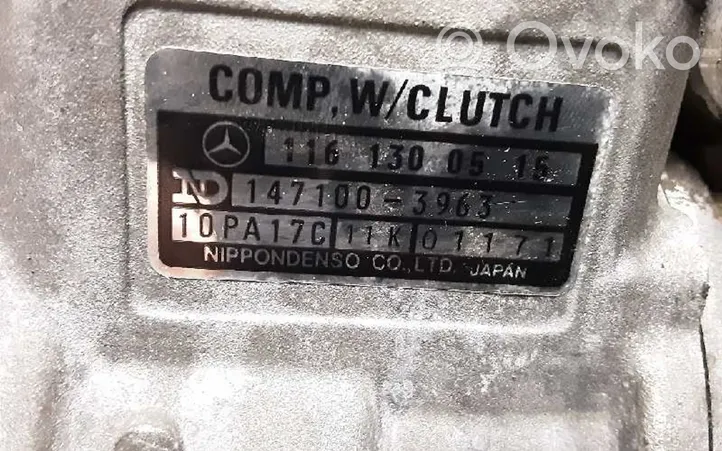 Mercedes-Benz SL R107 Kompresor / Sprężarka klimatyzacji A/C 1161310201