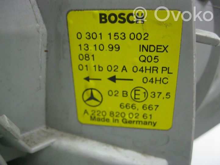 Mercedes-Benz S W220 Scheinwerfer 0301153002