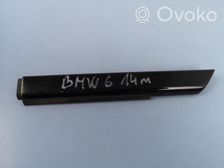 BMW 6 F12 F13 Rivestimento modanatura del vetro della portiera anteriore 51337275787