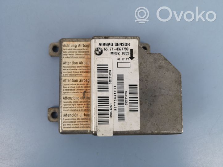 BMW 5 E39 Module de contrôle airbag 65778374799