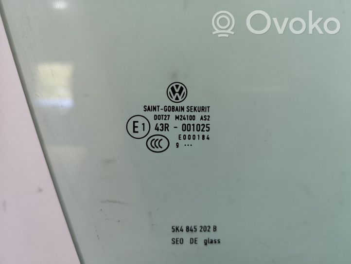 Volkswagen Golf VI Vitre de fenêtre porte avant (4 portes) 5K4845202B