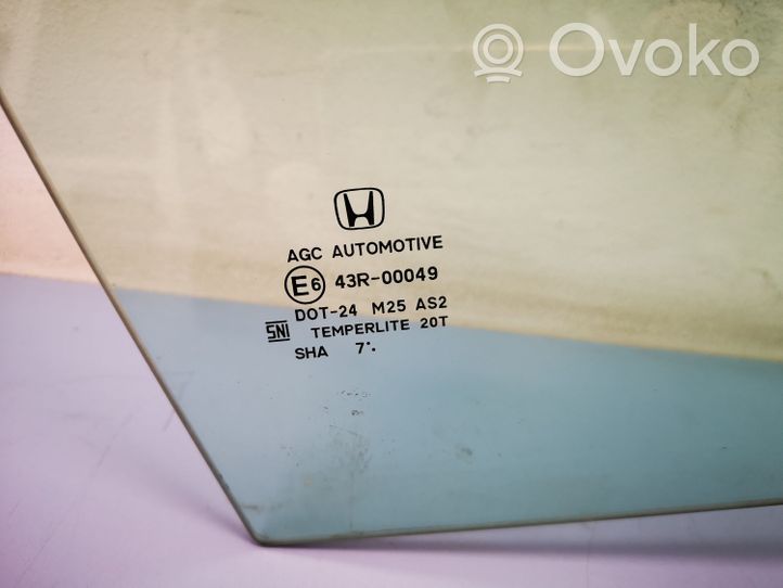 Honda Civic X Front door window glass four-door E643R00049