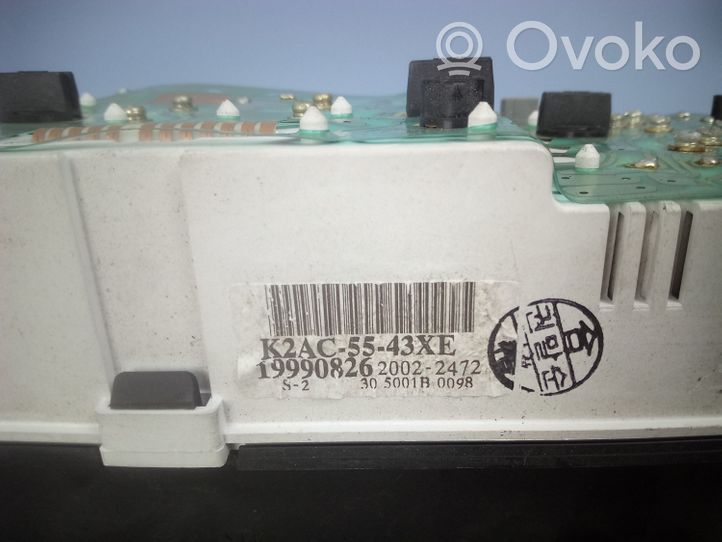 KIA Shuma Spidometrs (instrumentu panelī) K2AC5543XE