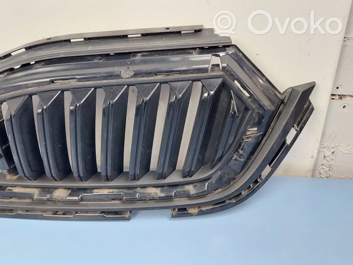 Skoda Scala Grille calandre supérieure de pare-chocs avant 5E853653