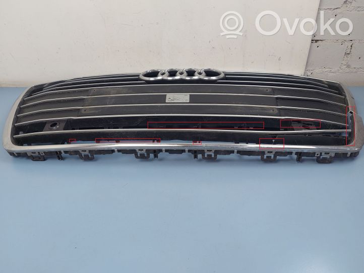 Audi A6 S6 C8 4K Grille calandre supérieure de pare-chocs avant 4K0853651B