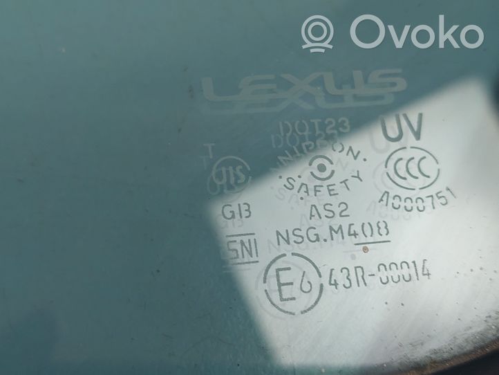Lexus GS 300 350 430 450H Vetro del deflettore posteriore E643R00014