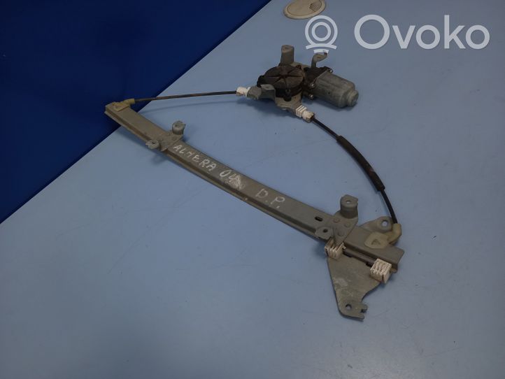 Nissan Almera Front door window regulator with motor 114726