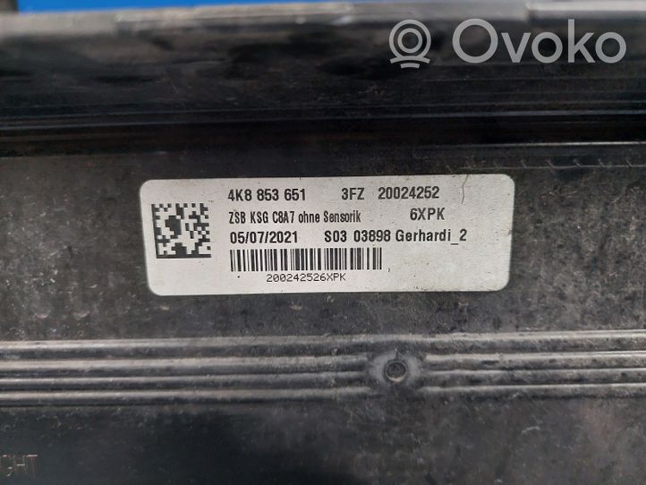 Audi A7 S7 4K8 Griglia superiore del radiatore paraurti anteriore 4K8853651