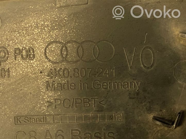Audi A6 S6 C8 4K Etuhinaussilmukan suojakansi 4K0807241