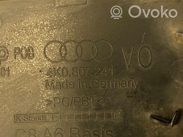 Audi A6 S6 C8 4K Zaślepka / Osłona haka holowniczego przednia 4K0807241