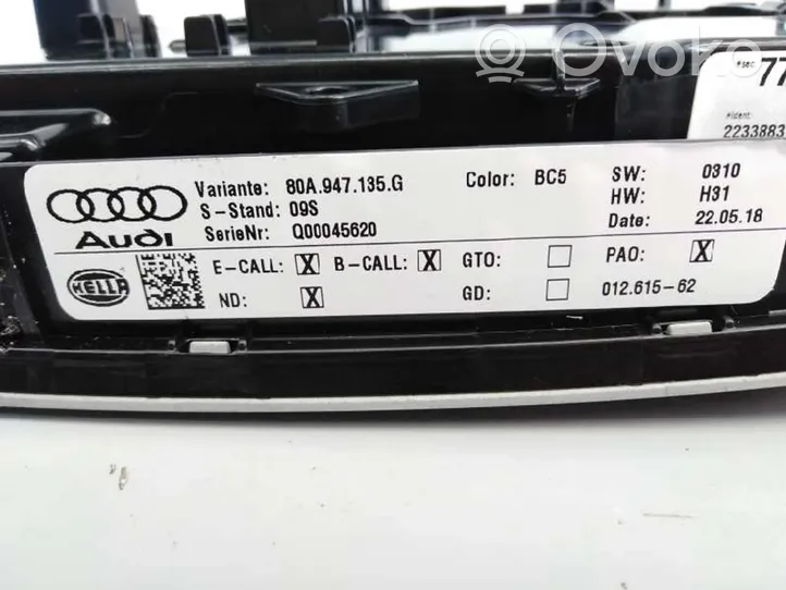 Audi Q5 SQ5 Consola de luz del techo 80A947135G