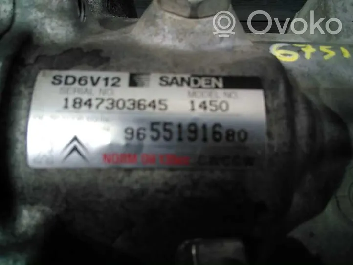 Citroen C3 Pluriel Compressore aria condizionata (A/C) (pompa) 9655191680