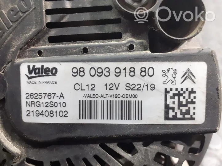 Peugeot 2008 II Generator/alternator 9809391880