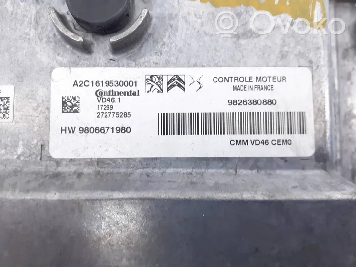 Opel Grandland X Sterownik / Moduł ECU 9826380880