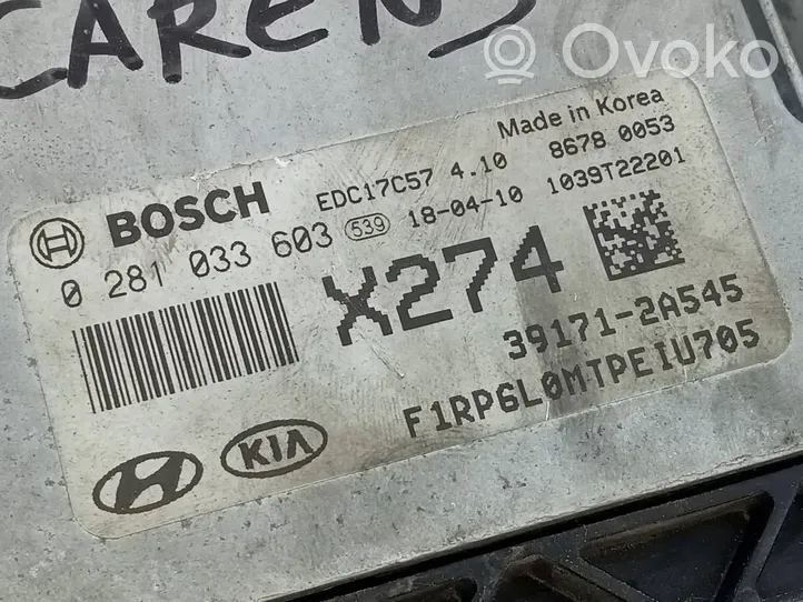 KIA Carens III Calculateur moteur ECU 391712A545