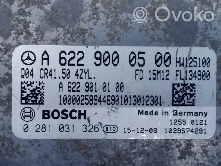 Mercedes-Benz Vito Viano W447 Sterownik / Moduł ECU A6229000500