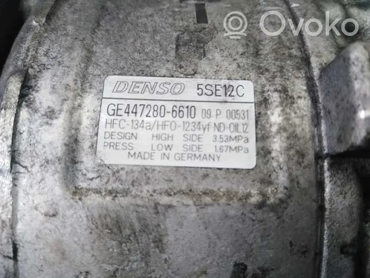 Toyota Auris 150 Kompresor / Sprężarka klimatyzacji A/C GE4472806610