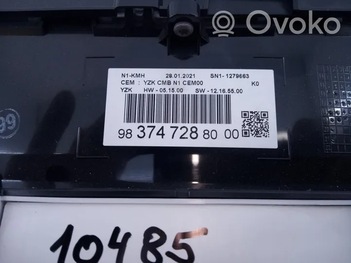 Opel Vivaro Tachimetro (quadro strumenti) 9837472880