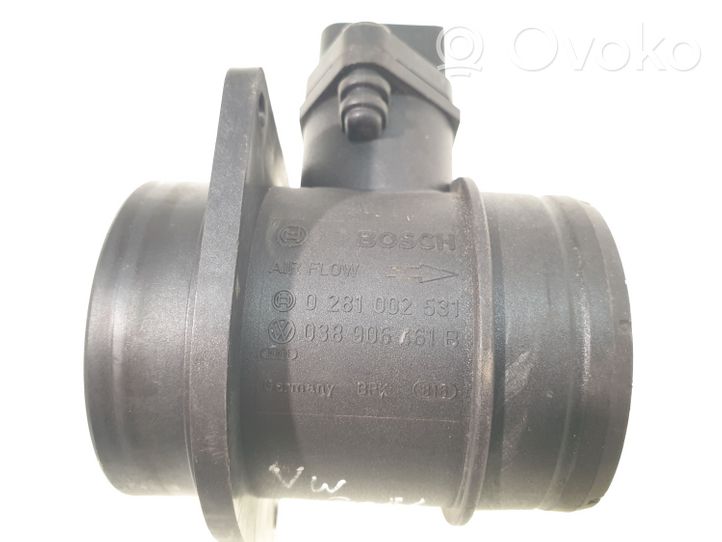 Volkswagen Golf VI Mass air flow meter 0281002531