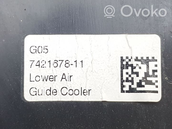 BMW X5 G05 Déflecteur d'air de radiateur de refroidissement 7421678