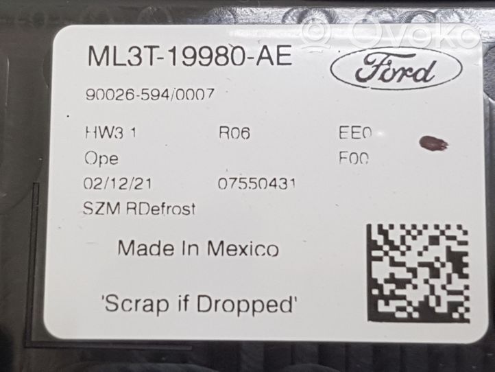 Ford F150 Ilmastoinnin ohjainlaite ML3T19980