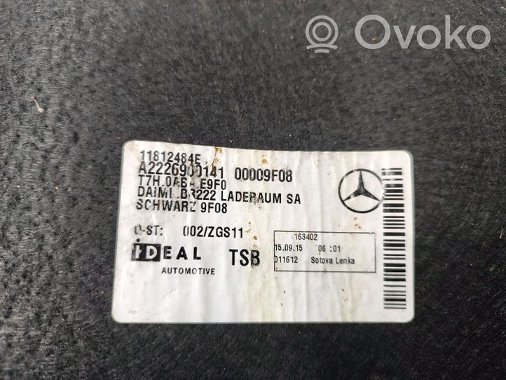 Mercedes-Benz S W222 Alfombra revestimiento del maletero/compartimiento de carga A2226900141