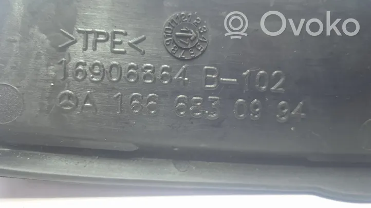 Mercedes-Benz GLE (W166 - C292) Tapis, vide poche console arrière A1666830994