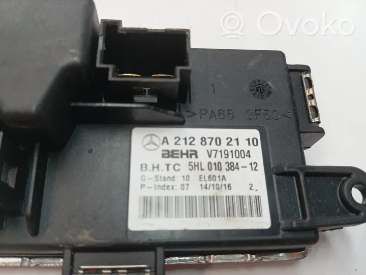 Mercedes-Benz CLS C218 X218 Heater blower motor/fan resistor A2128702110