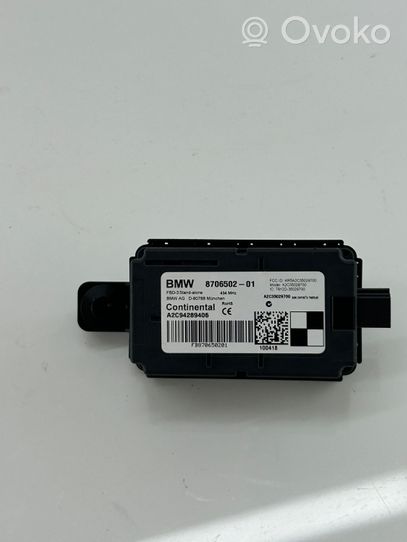 BMW 3 F30 F35 F31 Unité de commande / module de verrouillage centralisé porte 8706502