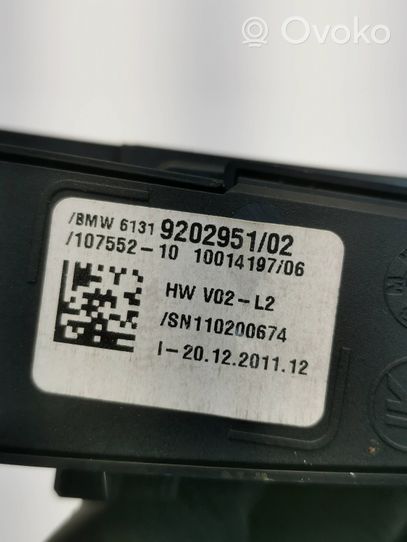 BMW 6 F12 F13 Przycisk / Włącznik czujnika parkowania PDC 9202951